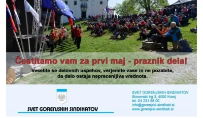 Čestitamo vam za prvi maj 2021 - praznik dela